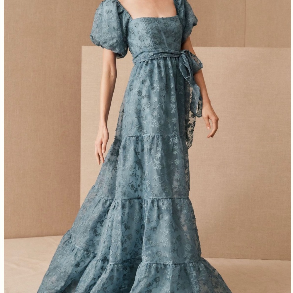 Anthropologie Beatrice Organza Maxi Dress